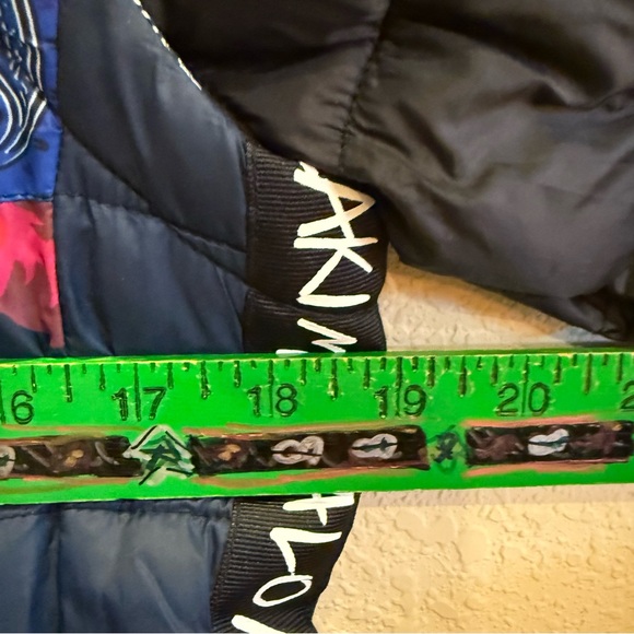 Desigual Multicolor Patterned Puffer Jacket/Vest Sz M - Picture 12 of 13